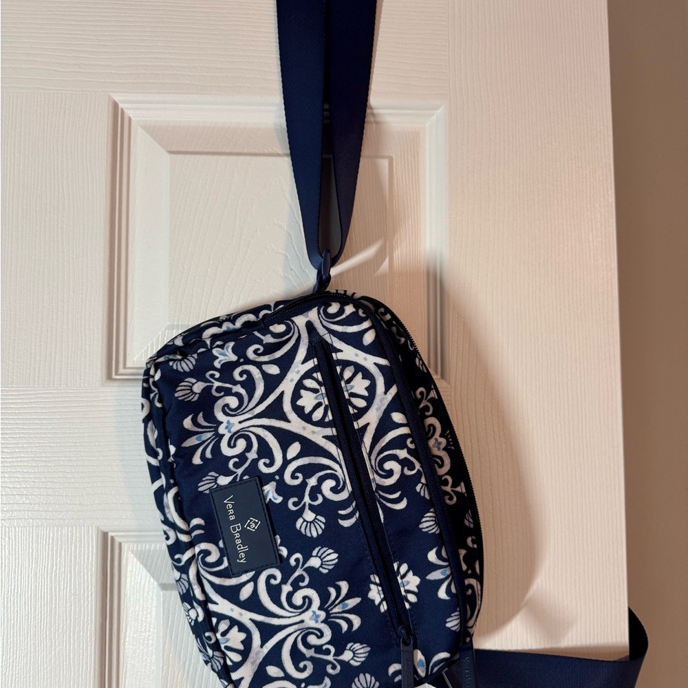Vera Bradley Navy and White Crossbody Bag